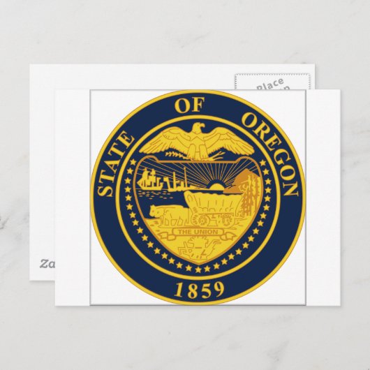 Oregon State Seal Briefkaart (Voorkant / Achterkant)
