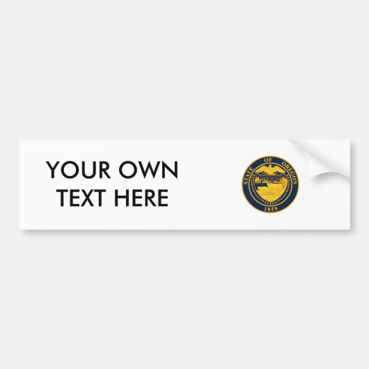 Oregon State Seal Bumpersticker (Voorkant)
