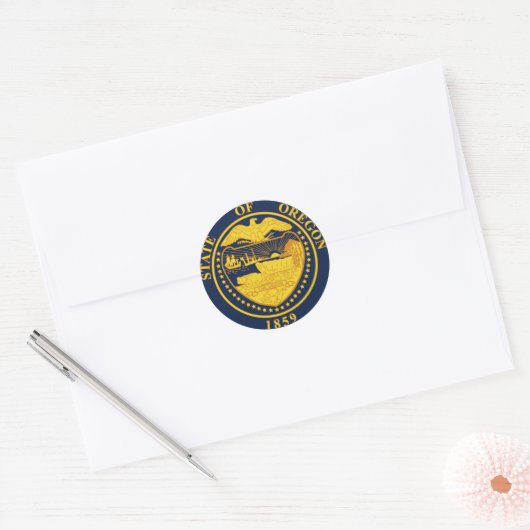 Oregon State Seal Stickers (Envelop)