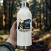 Oregon State Sticker | Day & Night Landscape Art