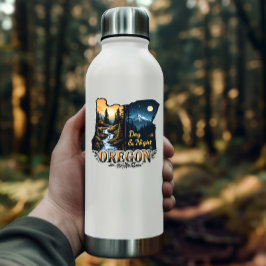 Oregon State Sticker | Day & Night Landscape Art