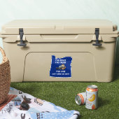 Oregon State Trooper Beaver niet Drinken en rijden Sticker (Koeler)