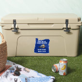 Oregon State Trooper is geen gretige bever Sticker (Koeler)