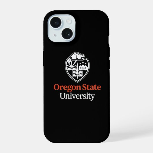 Oregon State University iPhone 15 Case (Achterkant)