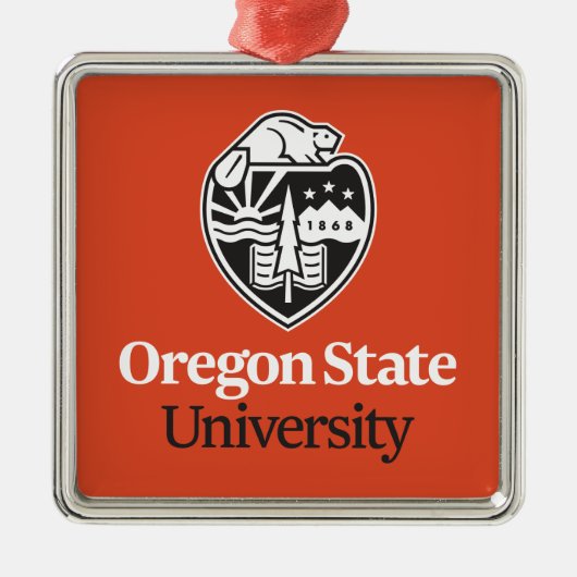 Oregon State University Metalen Ornament (Voorkant)