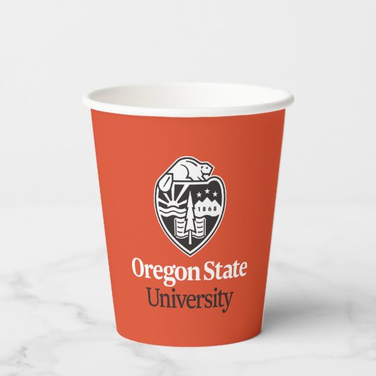 Oregon State University Papieren Bekers (Achterkant)