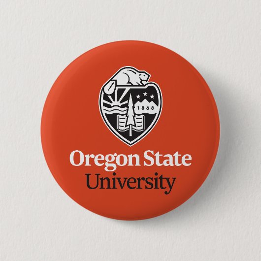 Oregon State University Ronde Button 5,7 Cm (Voorkant)
