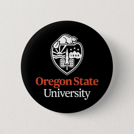 Oregon State University Ronde Button 5,7 Cm (Voorkant)