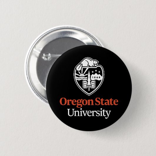 Oregon State University Ronde Button 5,7 Cm (Voorkant /achterkant)