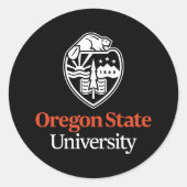 Oregon State University Ronde Sticker (Voorkant)
