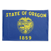 Oregon State Vlag Print Patriot Kussensloop (Achterkant)