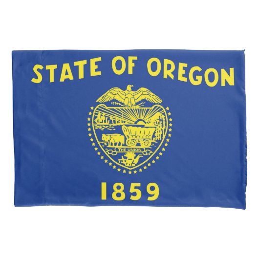 Oregon State Vlag Print Patriot Kussensloop (Voorkant)