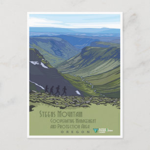 Oregon Steens Mountain-reizen Briefkaart