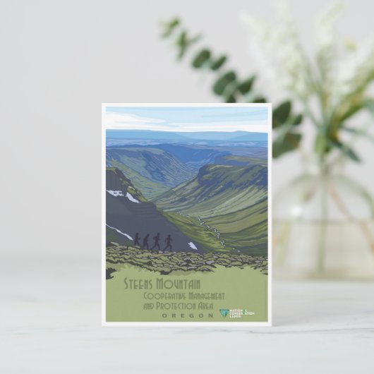  Oregon Steens Mountain-reizen Briefkaart (Staand voorkant)