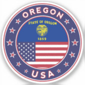 Oregon Sticker (Voorkant)
