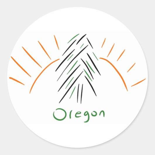 Oregon Sticker (Voorkant)