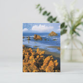 Oregon strand uitzicht in Bandon Briefkaart (Staand voorkant)