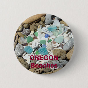 Oregon Stranden vakanties Reizen Kust Strand Ronde Button 5,7 Cm