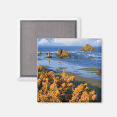 Oregon strandzicht in Bandon Magneet (Voorkant / Achterkant)