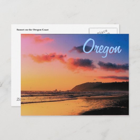 Oregon Sunset Briefkaart (Voorkant / Achterkant)