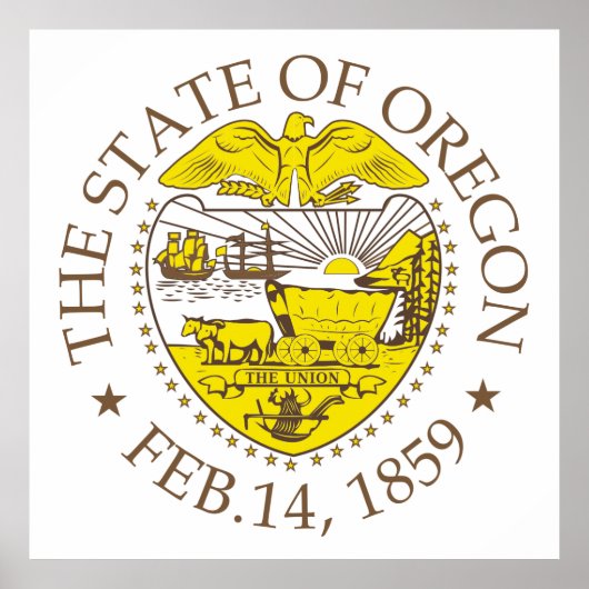 Oregon-teken Poster (Voorkant)