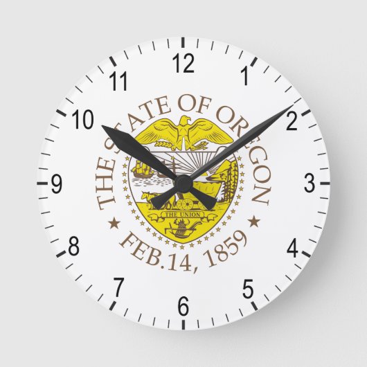 Oregon-teken Ronde Klok (Voorkant)