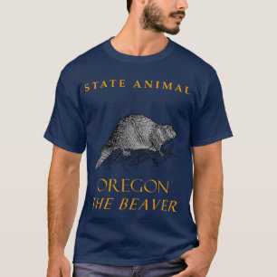 Oregon Territory Animal, de Amerikaanse bever T-shirt