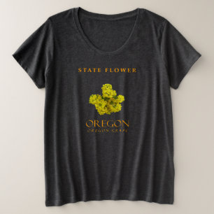 Oregon Territory Bloem De Oregon Druif Grote Maat T-shirt