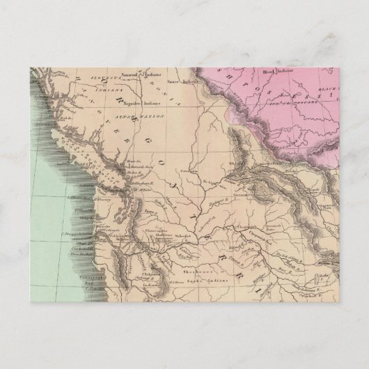 Oregon Territory Briefkaart (Voorkant)