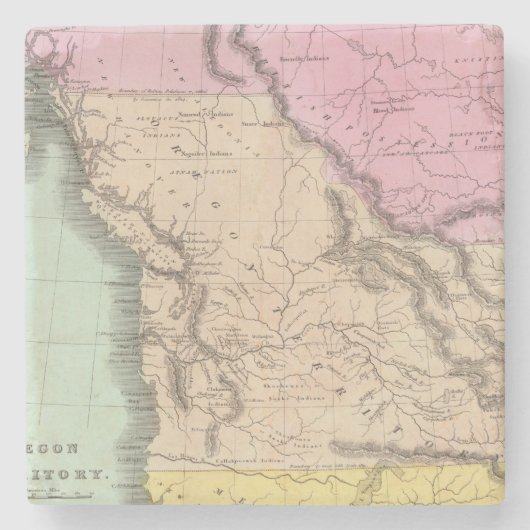 Oregon Territory Stenen Onderzetter (Voorkant)