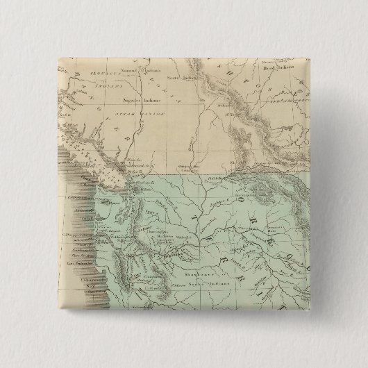 Oregon Territory Vierkante Button 5,1 Cm (Voorkant)