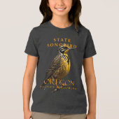 Oregon Territory Zangvogel De Westelijke Weideleeu Tri-Blend Shirt (Voorkant)