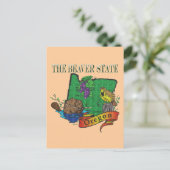 Oregon the Beaver state Lark Grape Briefkaart (Staand voorkant)