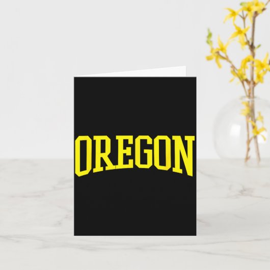 Oregon - Throwback Design - Clic  Kaart (Gele Bloem)