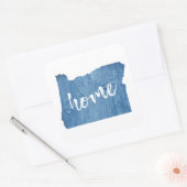 Oregon Thuis Houtstructuur Vierkante Sticker (Envelop)