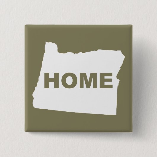 Oregon Thuis Weg Van Staat Knop Speldje (Voorkant)