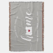 Oregon Thuisstaat Persoonlijk gemaakt Deken (Voorkant Verticaal)