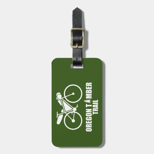 Oregon Timber Trail Bikepacking Bagagelabel (Voorkant verticaal)