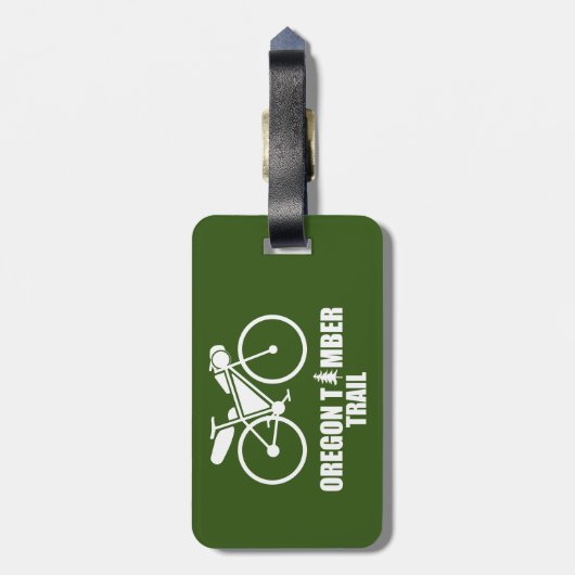 Oregon Timber Trail Bikepacking Bagagelabel (Achterkant verticaal)