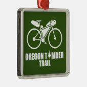 Oregon Timber Trail Bikepacking Metalen Ornament (Rechts)