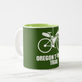 Oregon Timber Trail Bikepacking Tweekleurige Koffiemok (Voorkant links)