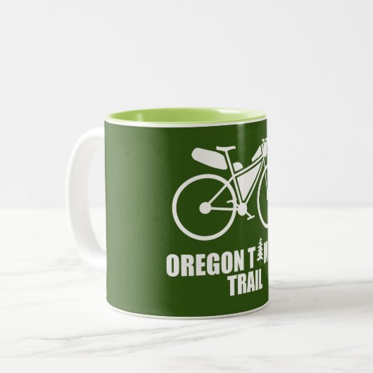 Oregon Timber Trail Bikepacking Tweekleurige Koffiemok (Voorkant links)