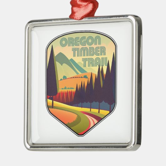 Oregon Timber Trail Kleuren Metalen Ornament (Links)