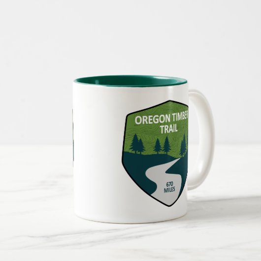 Oregon Timber Trail Tweekleurige Koffiemok (Voorkant rechts)