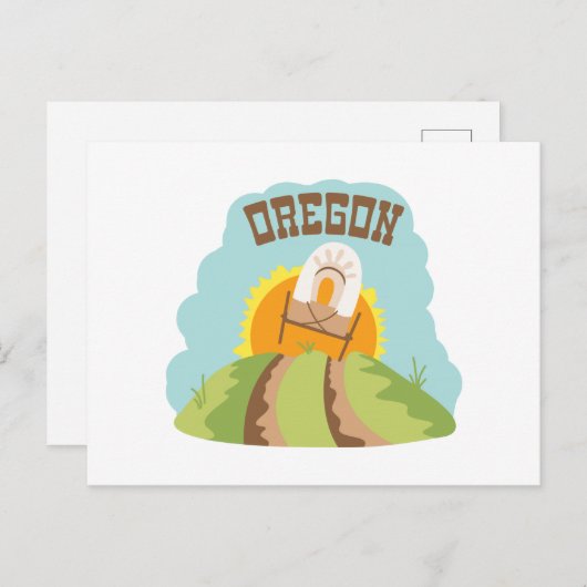Oregon Trail Briefkaart (Voorkant / Achterkant)
