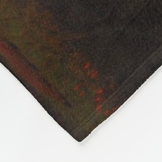 Oregon Trail Conestoga Wagon Moonlight Camp Fire Fleece Deken (Hoek)