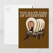 Oregon Trail Grappige Huifkar Briefkaart (Voorkant / Achterkant)