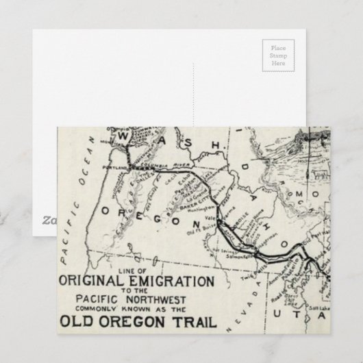  Oregon Trail Historische kaart (Voorkant / Achterkant)