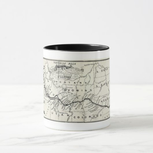  Oregon Trail Historische kaart Mok (Midden)