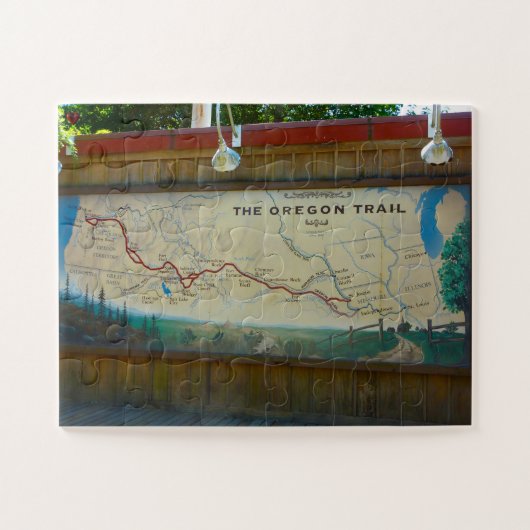 Oregon Trail Jigzaag Puzzle Legpuzzel (Horizontaal)